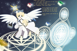Size: 1280x853 | Tagged: safe, artist:pokedigisonic-pds, oc, oc only, oc:holy light, solo, staff