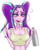 Size: 3320x4189 | Tagged: safe, artist:dwk13, aria blaze, equestria girls, g4, blushing, cigarette, crying, drunk, midriff, running makeup, simple background, smoking, transparent background