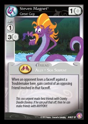 Size: 360x503 | Tagged: safe, enterplay, steven magnet, sea serpent, absolute discord, g4, my little pony collectible card game, slice of life (episode), card, ccg