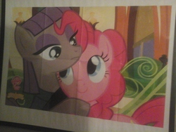 Size: 640x480 | Tagged: safe, maud pie, pinkie pie, g4, friendship express, picture frame, poster