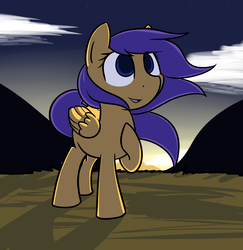 Size: 1724x1772 | Tagged: safe, artist:neuro, oc, oc only, oc:sunfall, pegasus, pony, /foe/, solo, windswept mane