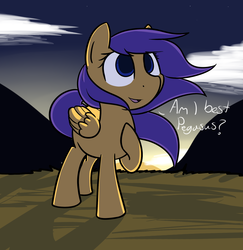 Size: 1724x1772 | Tagged: safe, artist:neuro, oc, oc only, oc:sunfall, pegasus, pony, /foe/, solo, windswept mane