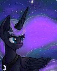 Size: 1200x1500 | Tagged: safe, artist:katrina-mae, princess luna, g4, female, solo