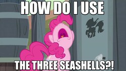 Size: 1280x720 | Tagged: safe, pinkie pie, g4, demolition man, image macro, meme, nostalgia critic, outhouse