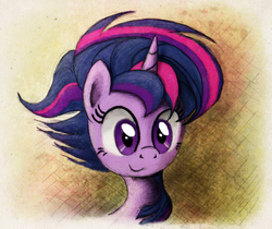 Size: 800x672 | Tagged: safe, artist:hewison, twilight sparkle, castle sweet castle, g4, alternate hairstyle, female, portrait, punklight sparkle, solo