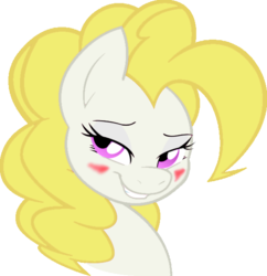 Size: 581x600 | Tagged: safe, artist:joey darkmeat, edit, surprise, pony, g1, g4, bedroom eyes, blushing, female, g1 to g4, generation leap, portrait, solo