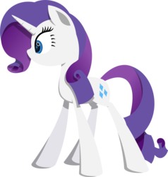 Size: 3425x3592 | Tagged: safe, artist:zacatron94, rarity, pony, unicorn, g4, female, high res, lineless, simple background, solo, transparent background