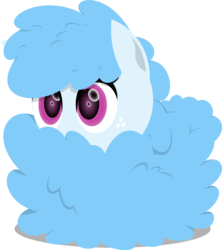 Size: 1477x1667 | Tagged: safe, artist:zacatron94, oc, oc only, oc:curly mane, curled up, lineless, solo