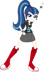 Size: 1000x1637 | Tagged: safe, artist:alkonium, artist:givralix, shining armor, sonata dusk, equestria girls, g4, gleaming shield, recolor, rule 63, shining sonata, simple background, solo, transparent background, vector