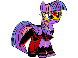 Size: 1024x768 | Tagged: safe, artist:omegaridersangou, twilight twinkle, alicorn, pony, g3, g4, clothes, cosplay, female, g3 to g4, generation leap, go princess precure, precure, pretty cure, solo, twilight (precure)