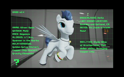 Size: 2880x1800 | Tagged: safe, artist:raynaron, oc, oc only, oc:silver span, 3d, babscon, babscon mascots