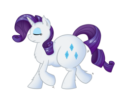 Size: 1250x1000 | Tagged: safe, artist:irateliterate, rarity, pony, unicorn, g4, butt, chubby, eyes closed, fat, female, huge butt, large butt, mare, plot, raritubby, rearity, simple background, solo, the ass was fat, transparent background, wide hips