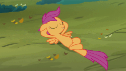 Size: 512x288 | Tagged: safe, screencap, scootaloo, g4, sleepless in ponyville, animated, female, loop, solo