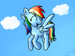 Size: 1280x969 | Tagged: safe, artist:replacer808, rainbow dash, g4, female, happy, solo