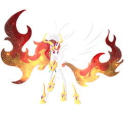 Size: 1000x900 | Tagged: safe, artist:kaizerin, nightmare star, princess celestia, g4, concave belly, female, long legs, slender, solo, thin