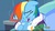 Size: 1657x916 | Tagged: safe, screencap, rainbow dash, tank, g4, my little pony: friendship is magic, tanks for the memories, bathrobe, clothes, crying, dashie slippers, rainbow dash's bedroom, rainbow dash's house, sad