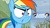 Size: 1280x720 | Tagged: safe, edit, edited screencap, screencap, rainbow dash, g4, my little pony: friendship is magic, tanks for the memories, cinemaquestria, do i look angry, game grumps, grumpy