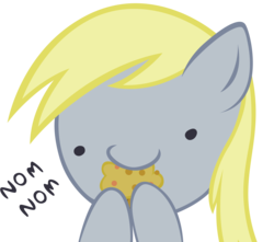 Size: 2000x1765 | Tagged: safe, artist:ocarina0ftimelord, part of a set, derpy hooves, pegasus, pony, g4, cute, derpabetes, female, mare, muffin, nom, solo