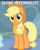 Size: 450x562 | Tagged: safe, edit, edited screencap, screencap, applejack, g4, my little pony: friendship is magic, tanks for the memories, applejack cries on the inside, caption, crying inside, descriptive noise, meme, unhapplejack, x internally