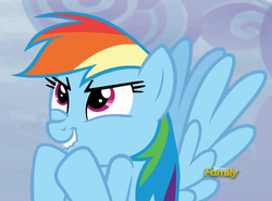 Size: 1447x1073 | Tagged: safe, screencap, rainbow dash, g4, tanks for the memories, female, solo