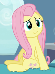 Size: 759x1033 | Tagged: safe, screencap, fluttershy, g4, tanks for the memories, comforting, cute, female, floppy ears, sitting, solo