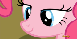 Size: 937x485 | Tagged: safe, screencap, pinkie pie, g4, my little pony: friendship is magic, tanks for the memories, lidded eyes