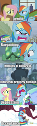 Size: 360x1219 | Tagged: safe, edit, edited screencap, screencap, fluttershy, rainbow dash, tank, g4, tanks for the memories, bathrobe, caption, clothes, comic, dashie slippers, discovery family logo, image macro, meme, one of these things is not like the others, robe, screencap comic, tank slippers