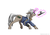 Size: 2008x1414 | Tagged: safe, artist:rublegun, oc, oc only, oc:littlepip, pony, unicorn, fallout equestria, alternate design, clothes, fanfic, fanfic art, female, floppy ears, glowing horn, gun, handgun, hooves, horn, jumpsuit, levitation, little macintosh, magic, mare, pipbuck, revolver, simple background, smiling, solo, telekinesis, vault suit, weapon, white background