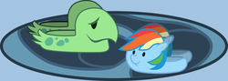 Size: 1279x457 | Tagged: safe, artist:mrghostfx, rainbow dash, tank, g4, tanks for the memories, clothes, dashie slippers, sleepers, sneakers, tank slippers