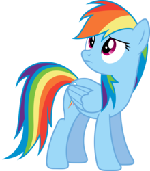 Size: 7289x8266 | Tagged: safe, artist:djdavid98, artist:embersatdawn, rainbow dash, pegasus, pony, g4, tanks for the memories, .ai available, absurd resolution, female, mare, simple background, solo, transparent background, vector
