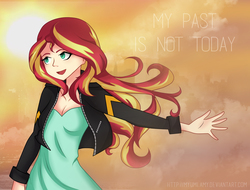 Size: 2900x2200 | Tagged: safe, artist:astraltair, artist:myumlamy, sunset shimmer, human, equestria girls, g4, my past is not today, cute, female, high res, humanized, open mouth, shimmerbetes, solo