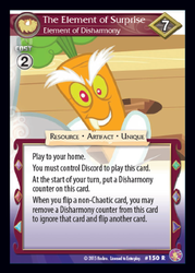 Size: 360x503 | Tagged: safe, enterplay, discord, absolute discord, g4, my little pony collectible card game, carrot, ccg, discarrot, disharmony, elements of disharmony