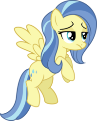 Size: 2018x2533 | Tagged: safe, artist:cheezedoodle96, sunshower, pegasus, pony, g4, tanks for the memories, background pony, female, flying, frown, high res, mare, simple background, skeptical, solo, spread wings, svg, transparent background, unamused, vector
