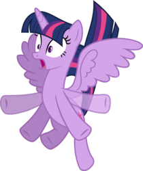 Size: 6000x7138 | Tagged: safe, artist:xxphantomxxx, twilight sparkle, alicorn, pony, g4, princess twilight sparkle (episode), .svg available, absurd resolution, falling, female, flailing, frown, mare, open mouth, simple background, solo, spread wings, transparent background, twilight can't fly, twilight sparkle (alicorn), vector, wide eyes
