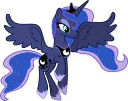 Size: 5880x4670 | Tagged: safe, artist:90sigma, princess luna, alicorn, pony, g4, absurd resolution, female, mare, simple background, solo, transparent background, vector