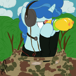 Size: 900x900 | Tagged: safe, artist:metropony, party favor, g4, the cutie map, tank (vehicle), world war ii