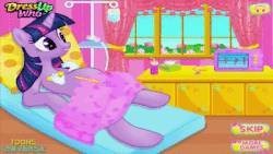 Size: 400x225 | Tagged: safe, twilight sparkle, pony, unicorn, g4, animated, babylight sparkle, birth, birthing, bootleg, clone, creepy, disembodied hand, dressup, dressup games, female, filly, filly twilight sparkle, flash game, game, how is babby formed, not salmon, pregnant, self ponidox, unicorn twilight, wat, wtf, youtube link