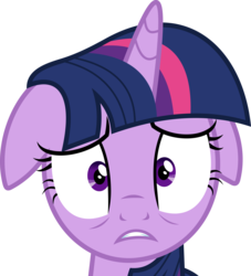 Size: 6000x6614 | Tagged: safe, artist:dasprid, twilight sparkle, alicorn, pony, g4, season 5, tanks for the memories, absurd resolution, close-up, female, floppy ears, looking at you, simple background, solo, transparent background, twilight sparkle (alicorn), vector, winter is coming, worried