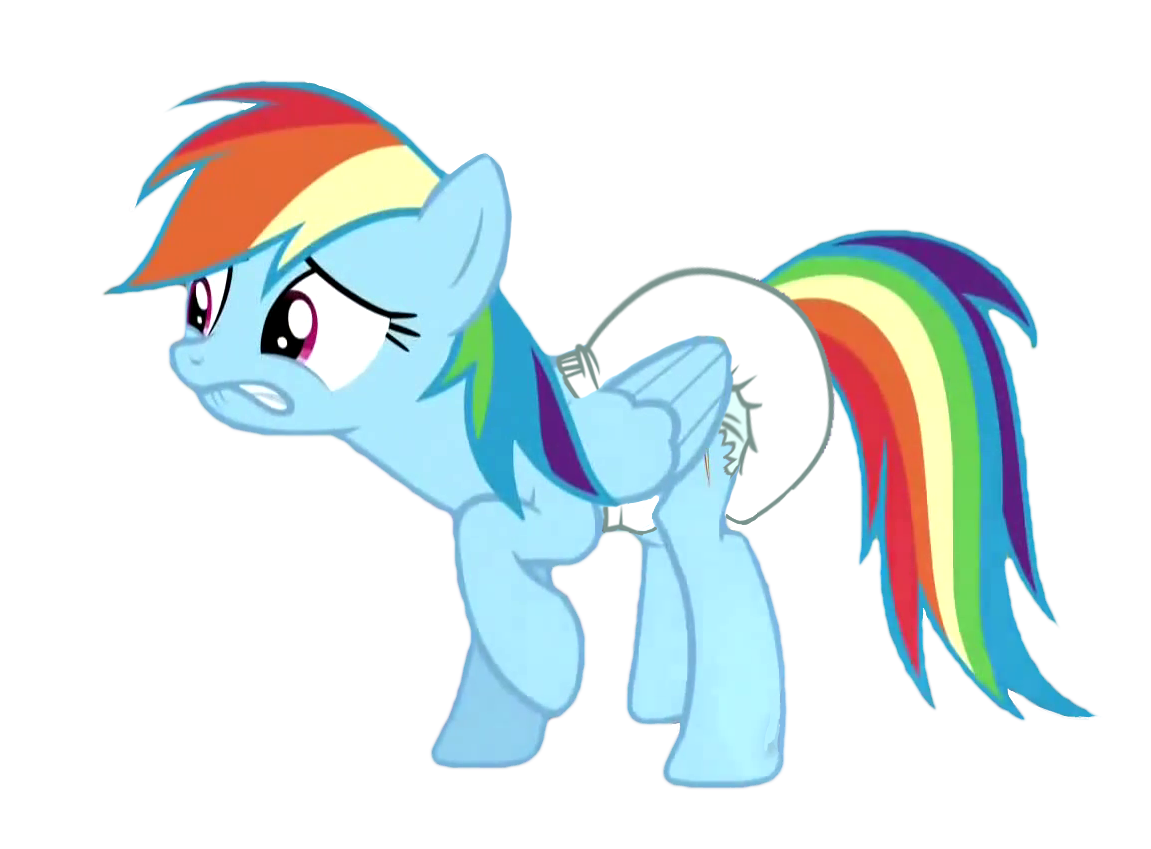 883343 Safe Edit Edited Screencap Screencap Rainbow Dash G4 Diaper Diaper Edit Female 0863