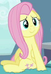 Size: 690x997 | Tagged: safe, screencap, fluttershy, g4, tanks for the memories, animated, blinking, cute, female
