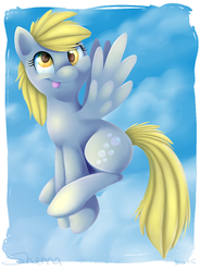 Size: 637x866 | Tagged: safe, artist:shema-the-lioness, derpy hooves, pegasus, pony, g4, female, mare, solo