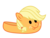 Size: 4444x3333 | Tagged: safe, artist:s.guri, part of a set, applejack, g4, my little pony: friendship is magic, tanks for the memories, applejack slippers, clothes, simple background, transparent background, vector