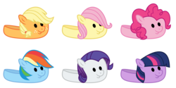 Size: 8888x4444 | Tagged: safe, artist:s.guri, part of a set, applejack, fluttershy, pinkie pie, rainbow dash, rarity, twilight sparkle, g4, tanks for the memories, absurd resolution, clothes, dashie slippers, mane six, simple background, transparent background, vector