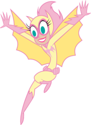 Size: 1280x1763 | Tagged: safe, fluttershy, g4, batgirl, crossover, flutterbat, super best friends forever