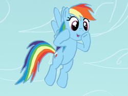 Size: 1024x768 | Tagged: artist needed, safe, rainbow dash, g4, female, flying, solo