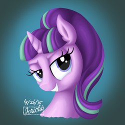 Size: 2000x2000 | Tagged: safe, artist:jorichi, starlight glimmer, pony, unicorn, g4, bust, digital art, female, high res, solo