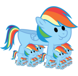Size: 1494x1456 | Tagged: safe, artist:s.guri, edit, pegasus, pony, season 5, tanks for the memories, adventure in the comments, clothes, comments locked down, comments more entertaining, dashie slippers, endless quoting, fractal, no pony, recursion, simple background, slippers, the ride never ends, transparent background, vector, wat, we need to go deeper