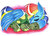 Size: 1024x747 | Tagged: safe, artist:linaprime, rainbow dash, tank, g4, tanks for the memories, sleeping
