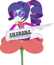 Size: 1024x1231 | Tagged: dead source, safe, artist:katequantum, rarity, equestria girls, friendship through the ages, g4, my little pony equestria girls: rainbow rocks, female, keytar, musical instrument, sgt. rarity, solo