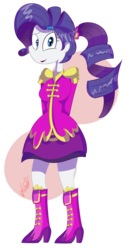 Size: 1329x2617 | Tagged: safe, artist:befishproductions, rarity, equestria girls, friendship through the ages, g4, my little pony equestria girls: rainbow rocks, female, sgt. rarity, signature, simple background, solo, transparent background